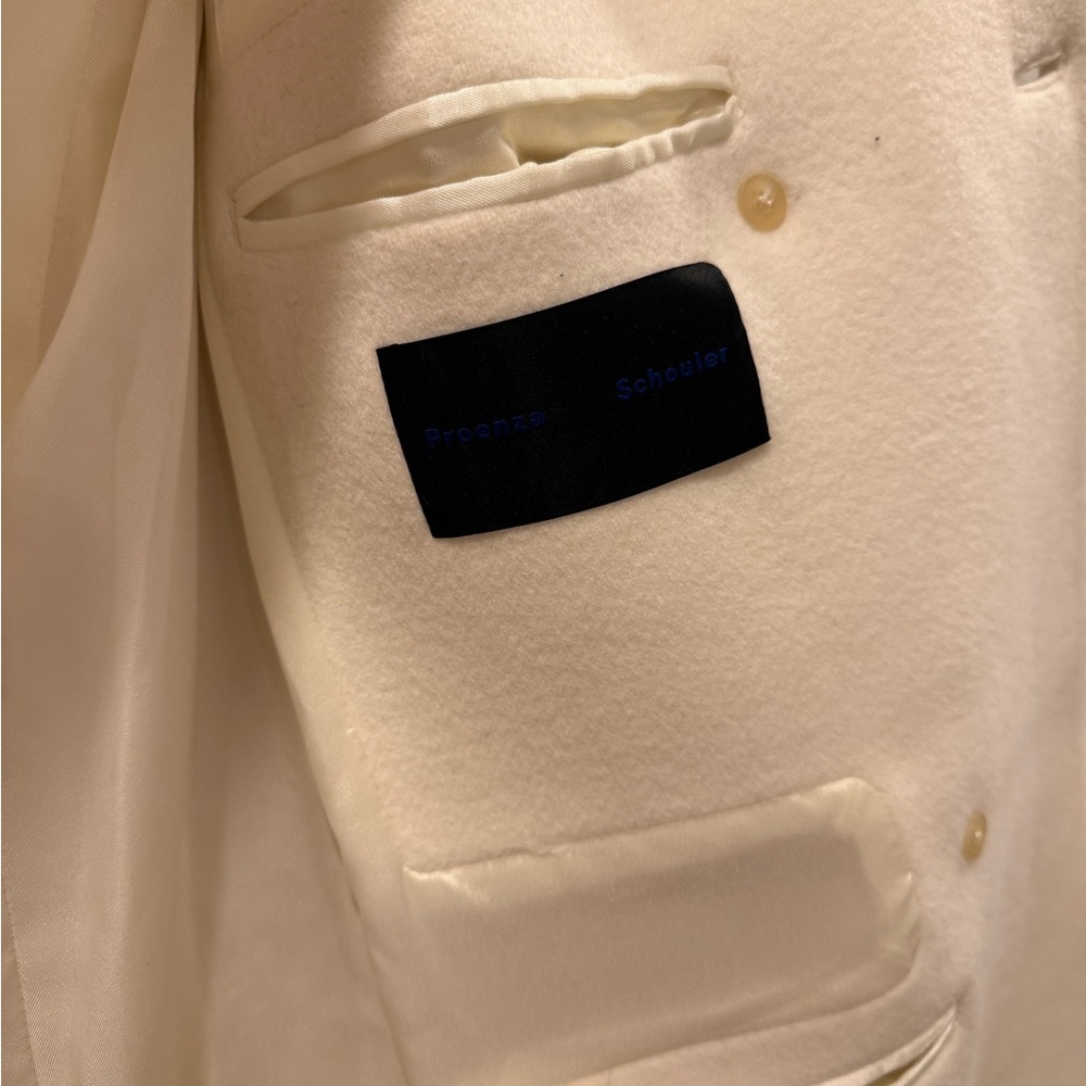 Proenza Schouler Cream Teddy Jacket - Picture 11 of 16